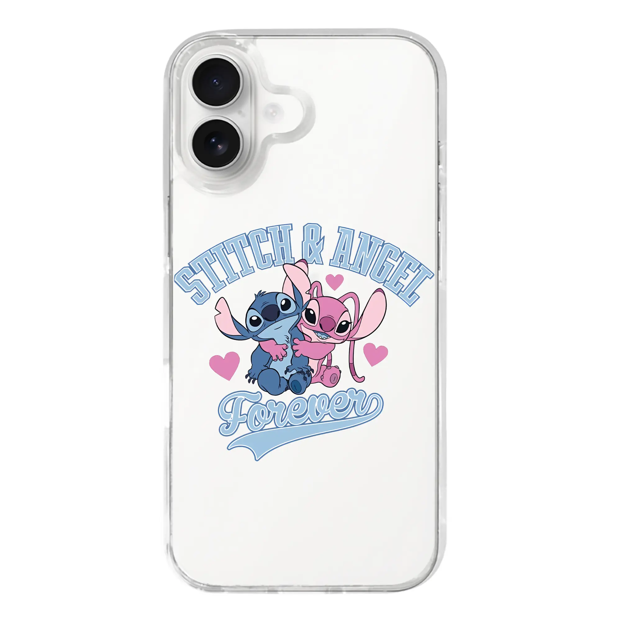 リロ＆スティッチ グッズ エンジェル - iPhone 17シリーズ 透明スマホケース – 薄型・耐衝撃・精密フィット保護カバー